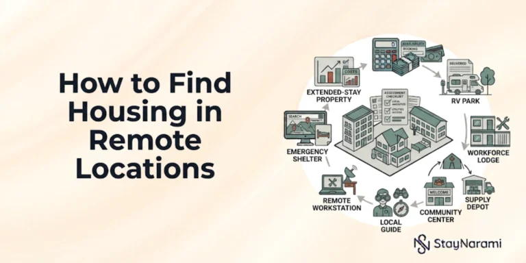 How to find housing in remote locations for work crews